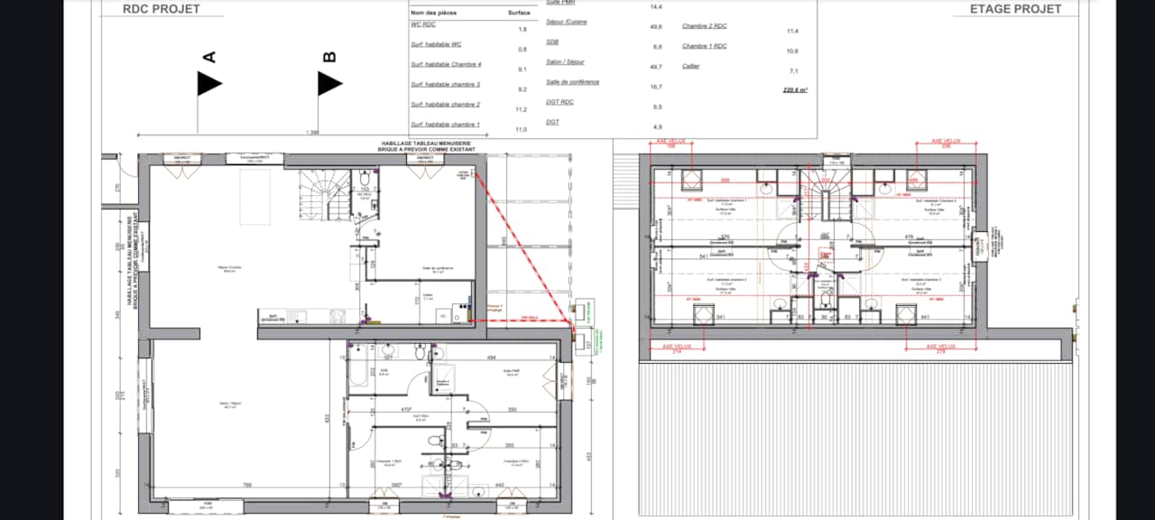 Plan gîte