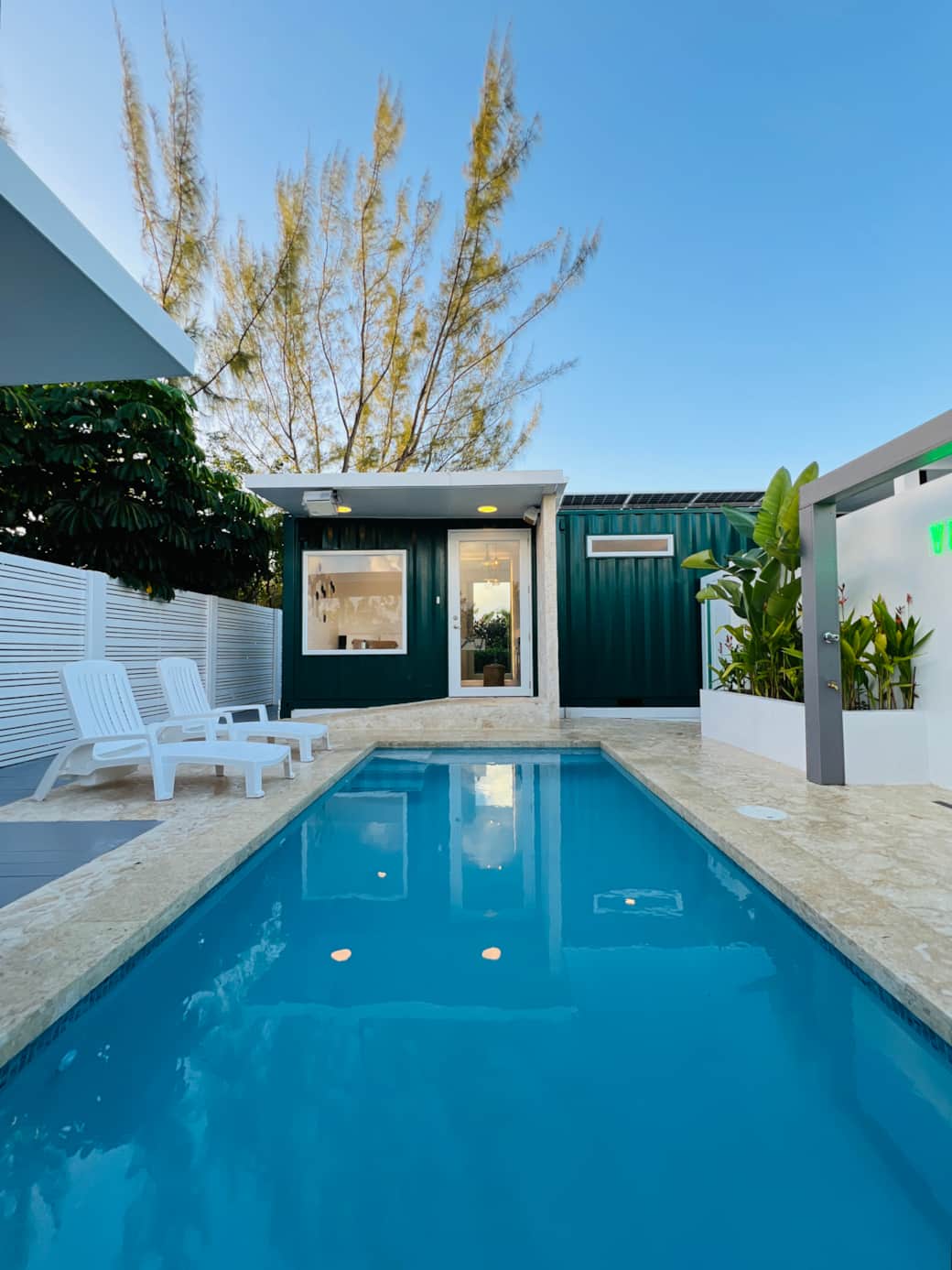 Pool, view from garden.