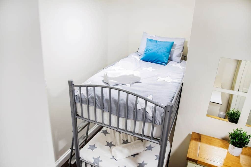 Third Bedroom With An Adult Sized Bunk Bed.