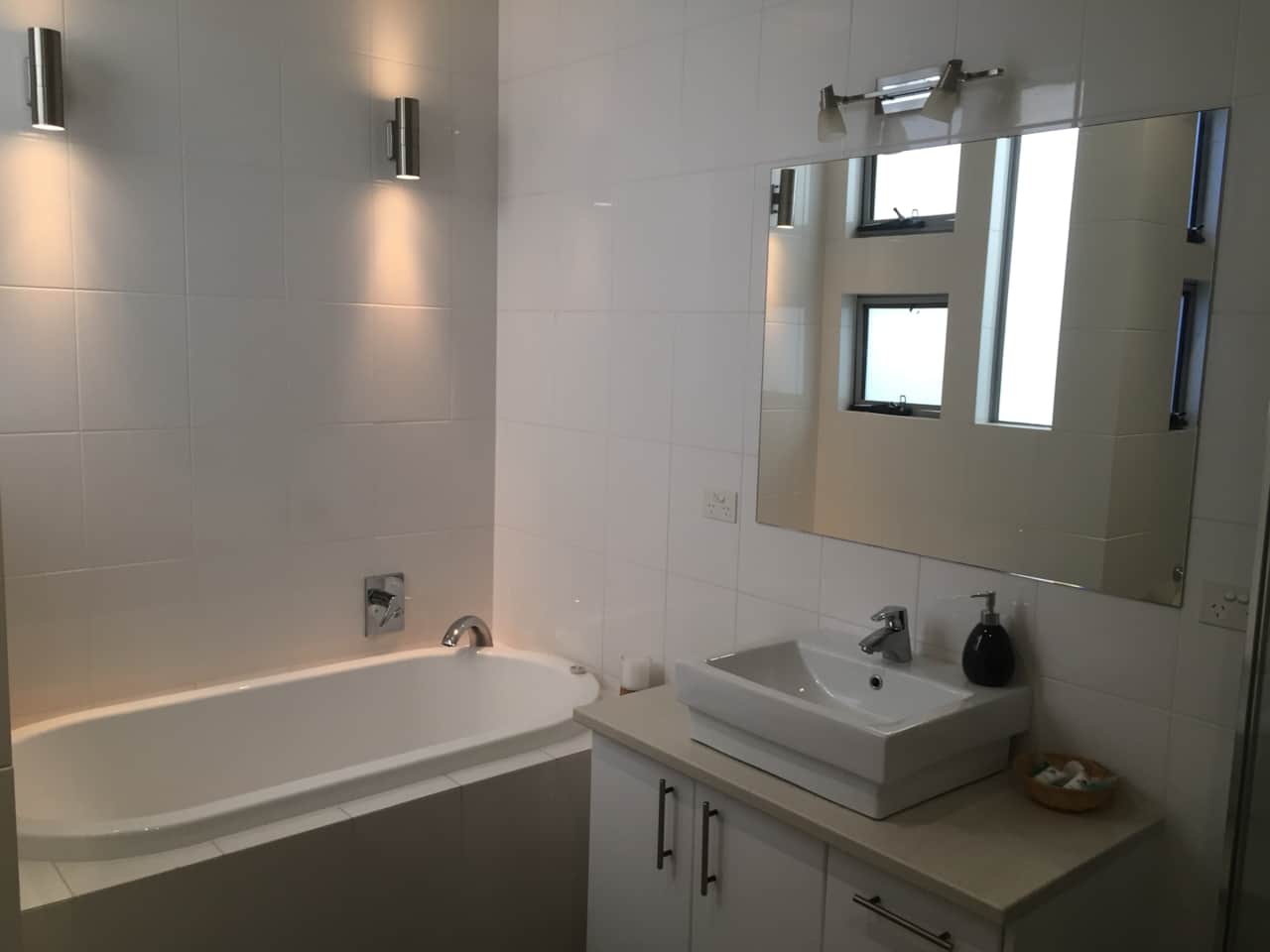 downstairs bathroom with deep bath
