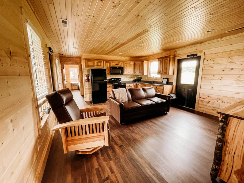 Caribou Cabin living area