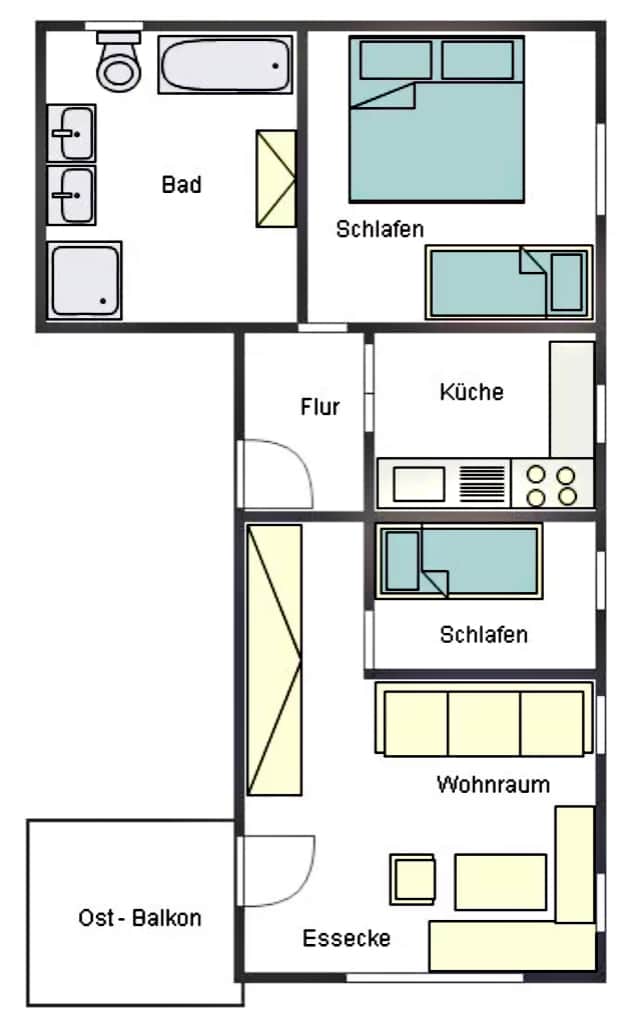 Wohnung 6 - Grundriss