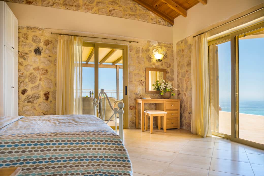 Bedroom 1 access to terrace & pool