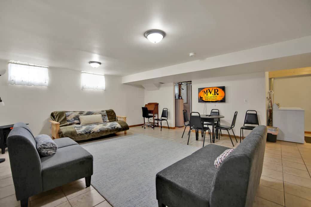 Spacious finished basement