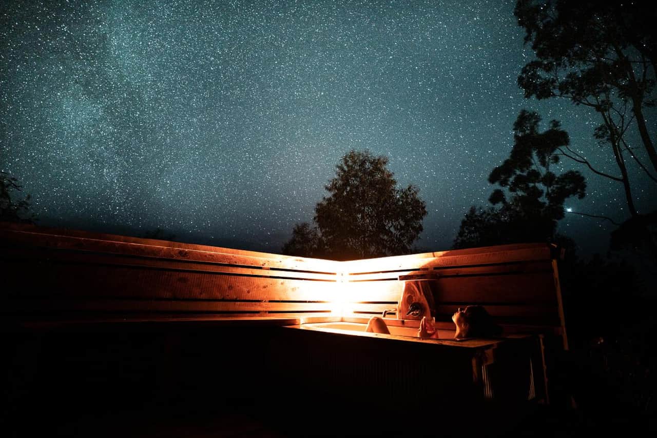 Stargaze from the outdoor bath