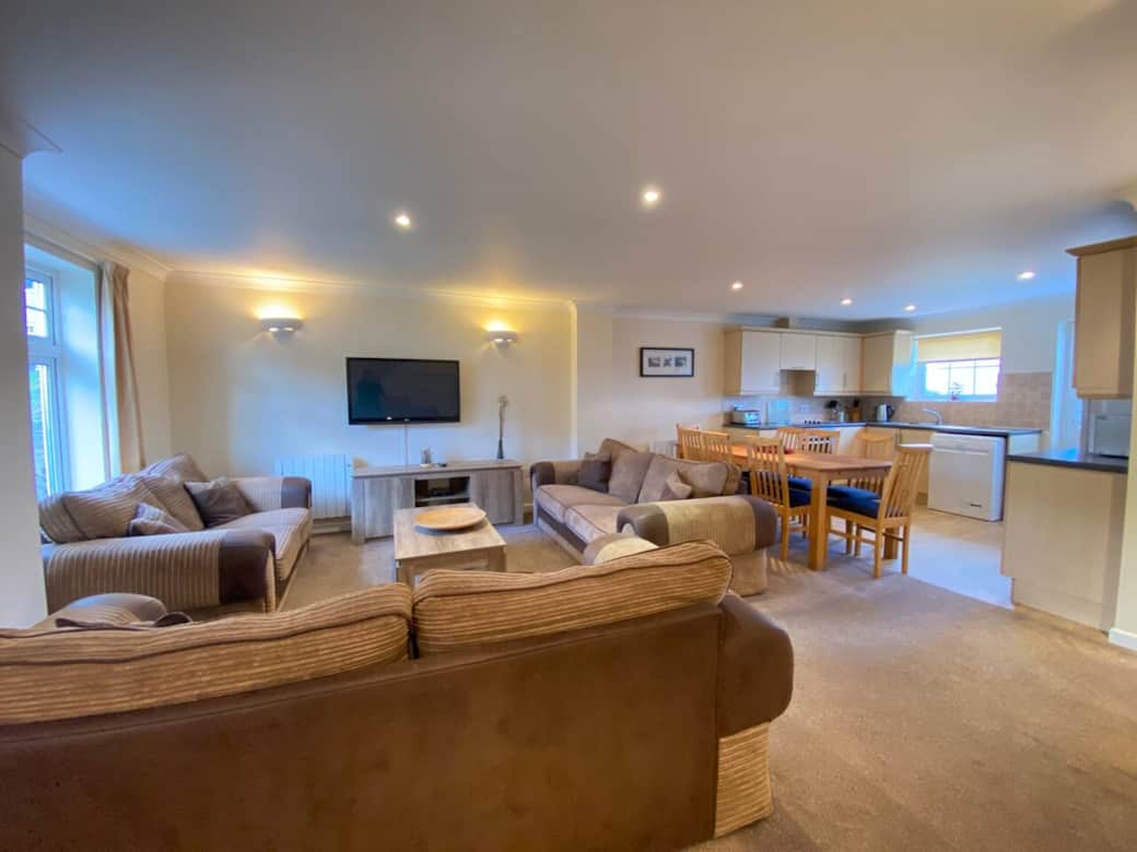 Large open plan living space Large open plan living space