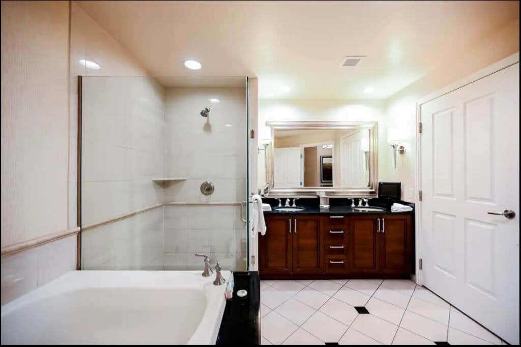 Double Vanity with TV