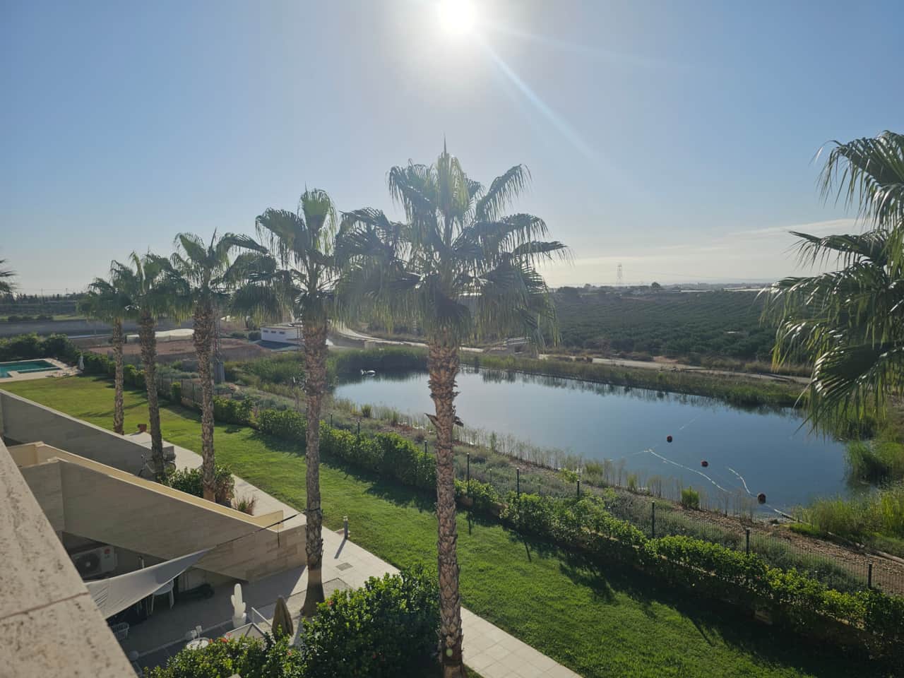 View from roof terrace