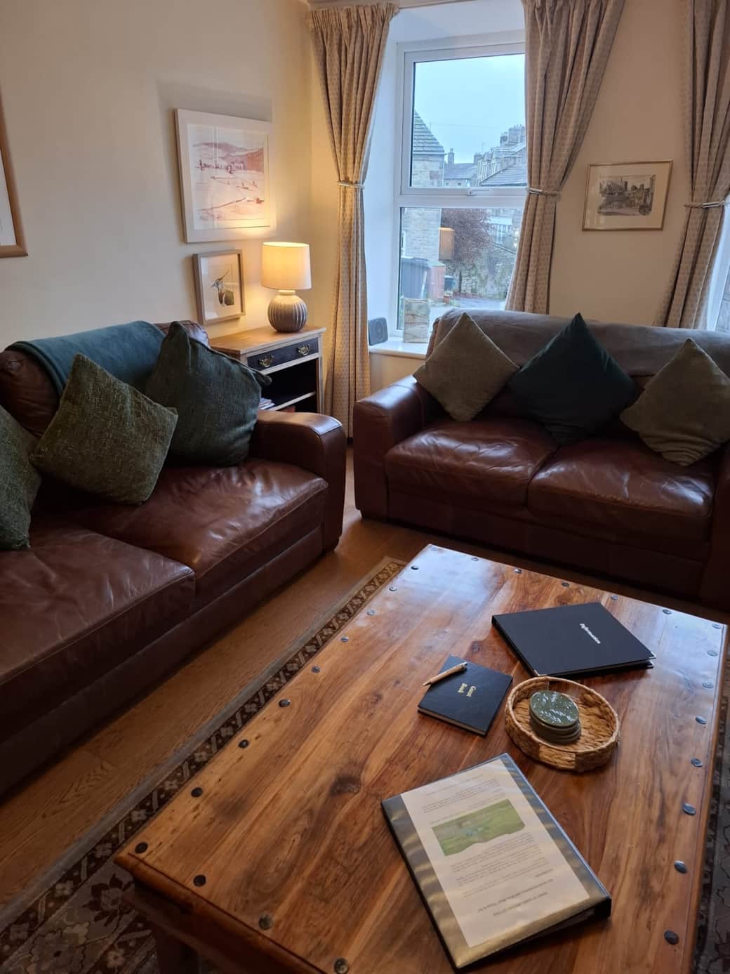 High quality real leather sofas and arm chair (not cheap artificial leather) for your comfort 