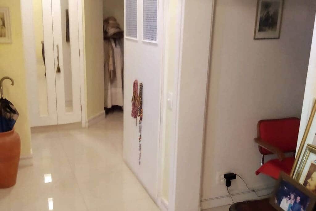 Hallway leading to room