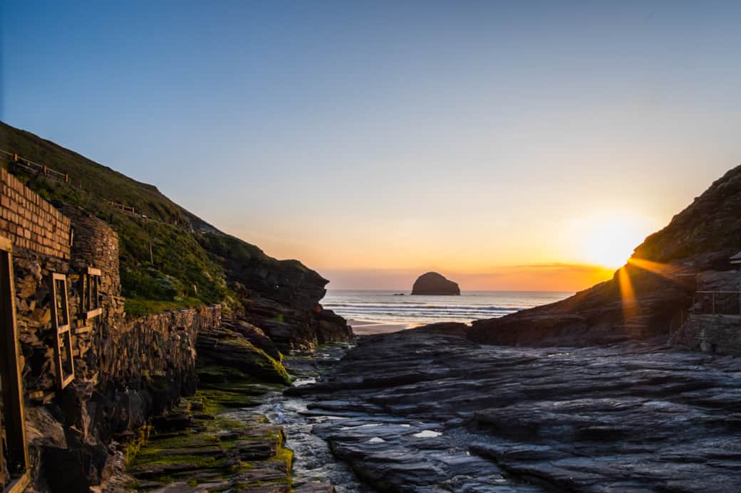 Trebarwith beach 250 meters from Rocklyn