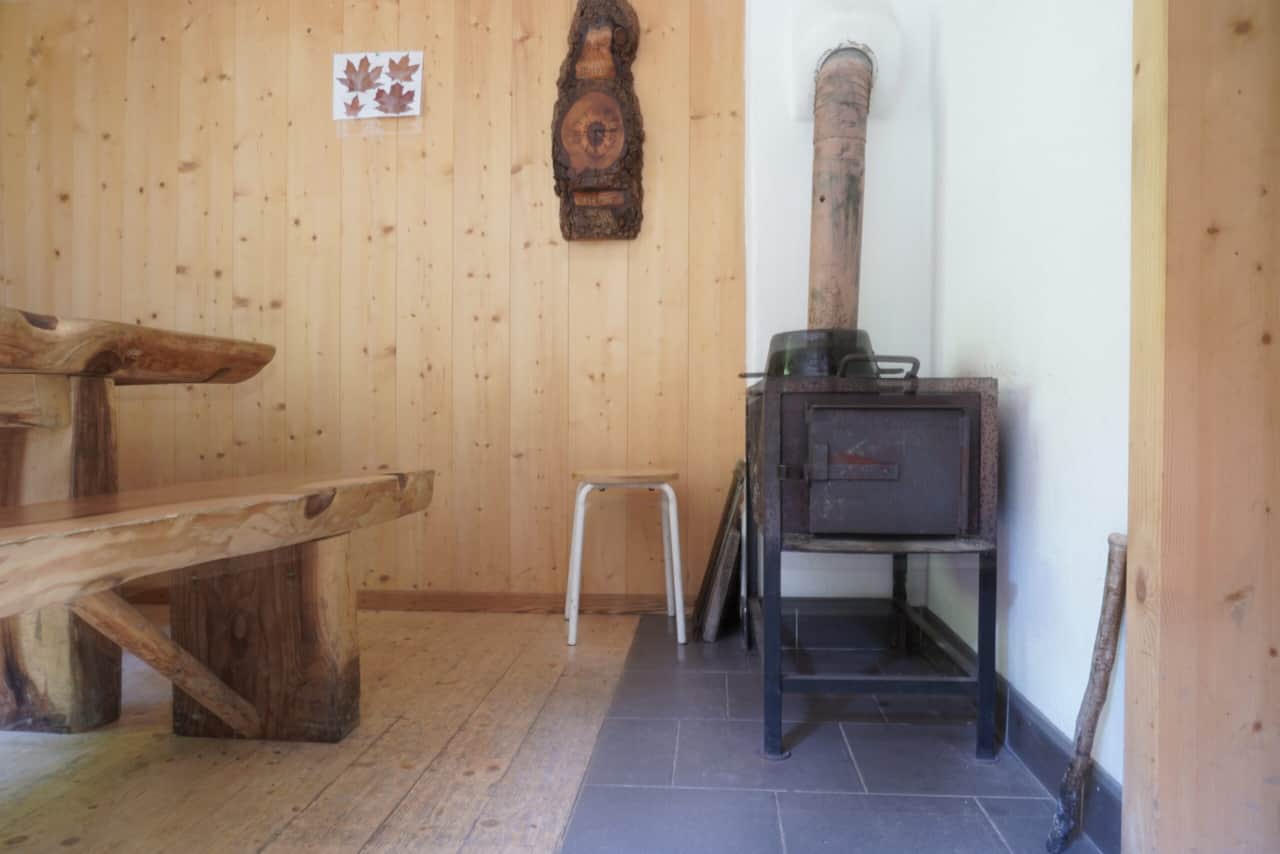 Holzofen innen
