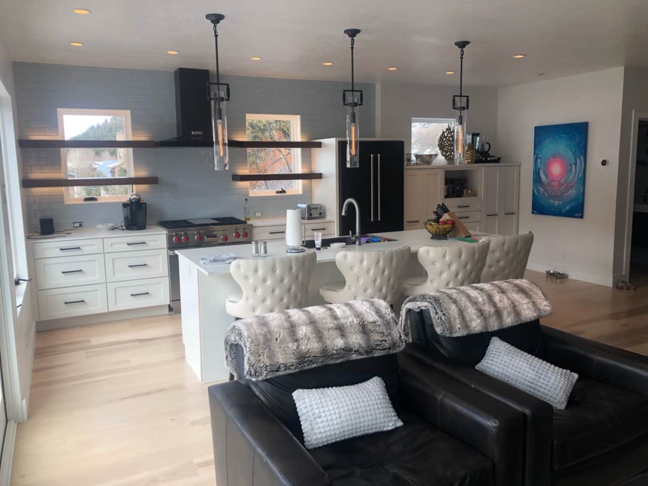 Kitchen in new construction in Telluride