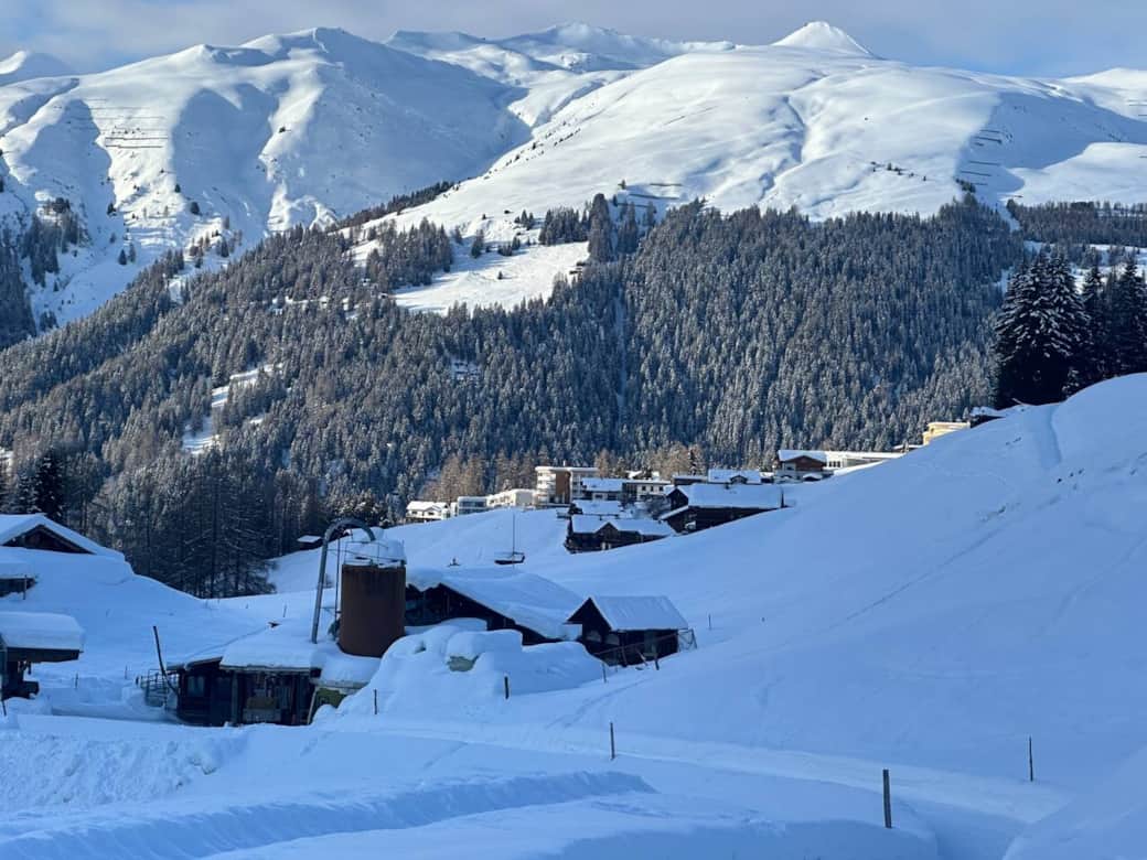 No better way to start or end your day than with this view into the heart of the Alps.