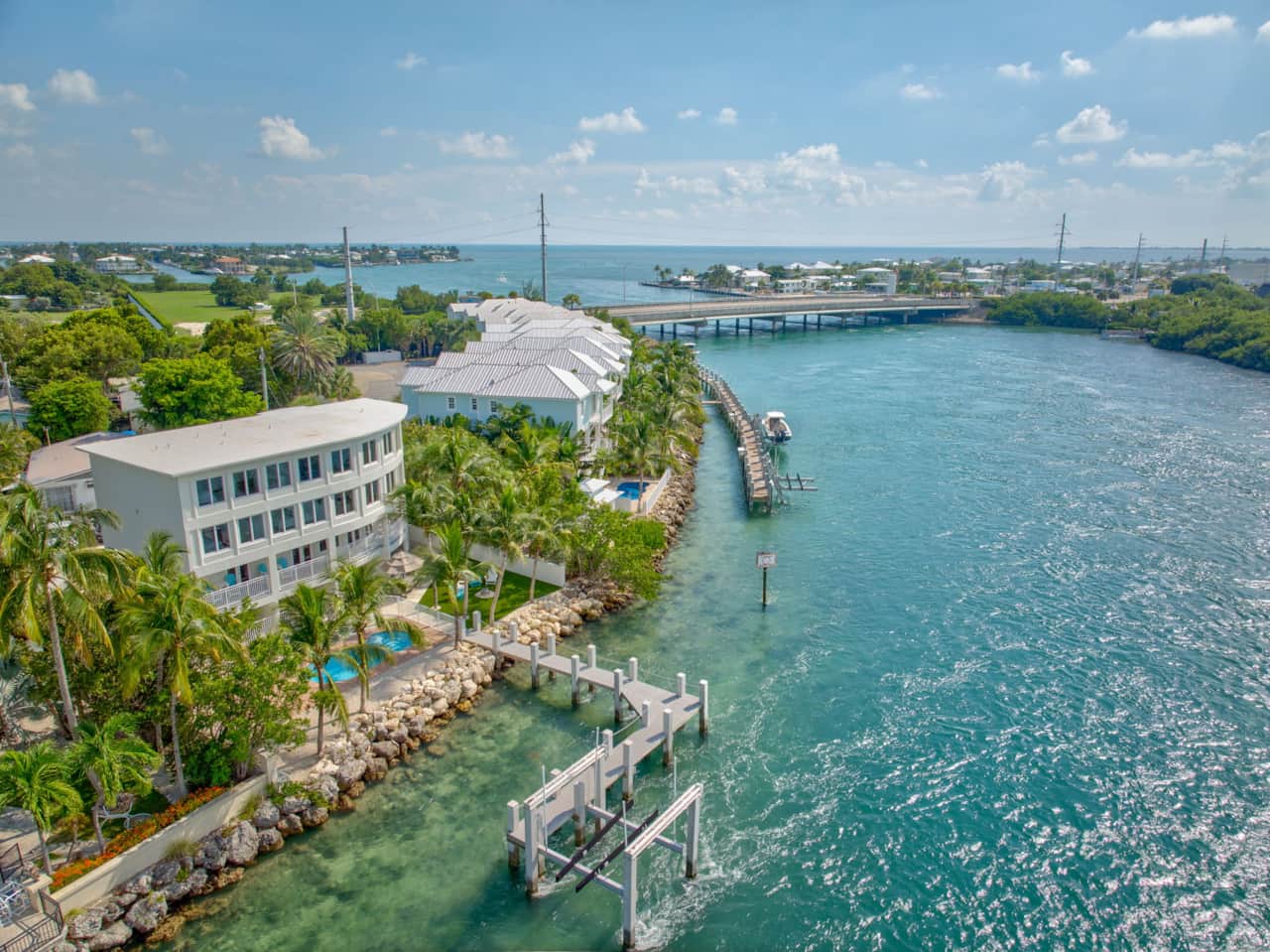Close up view of the dock