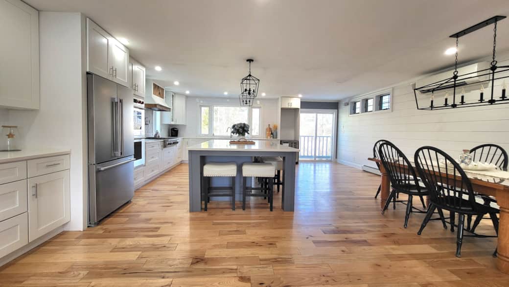 Open Dining, Living and Kitchen