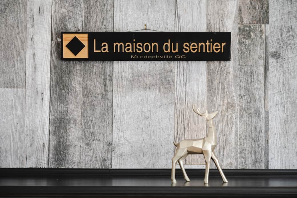 The Trail House Fireplace and Mt Porphyre Vacation Home in Murdochville