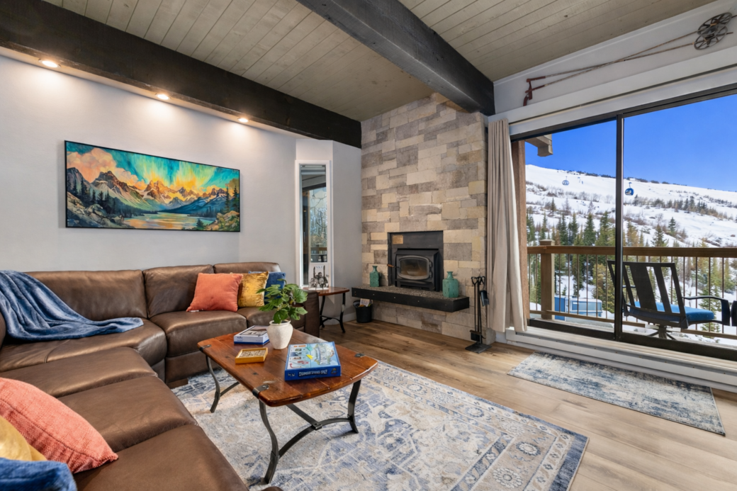 Unwind after a day on the mountain in this warm and inviting living space