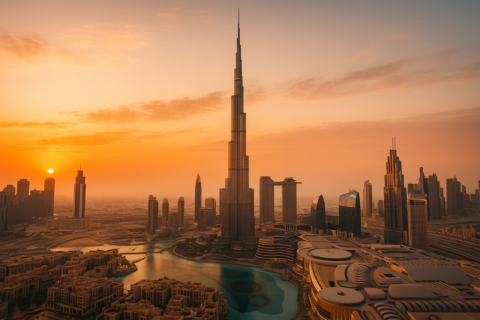 Burj Khalifa at night