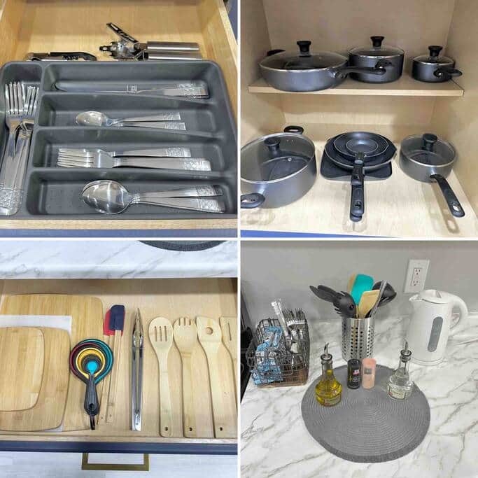 Cooking utensils &amp; pots