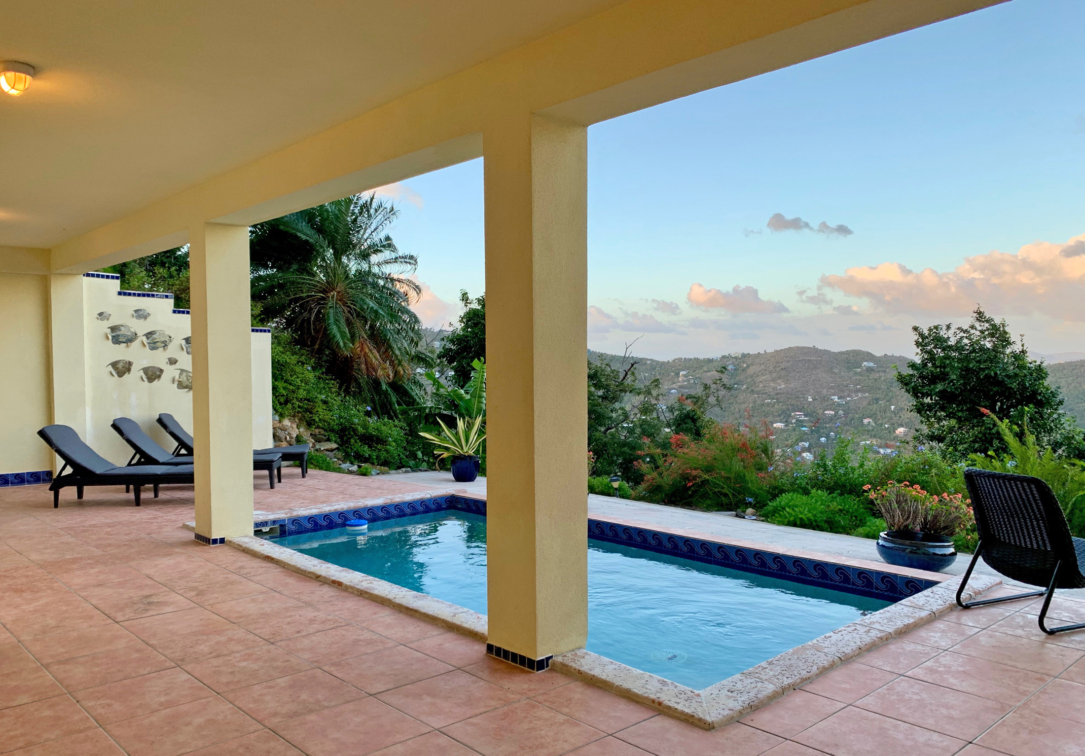 Lower level pool deck