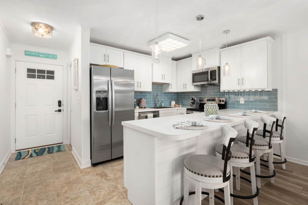 Kitchen and Breakfast Bar.  