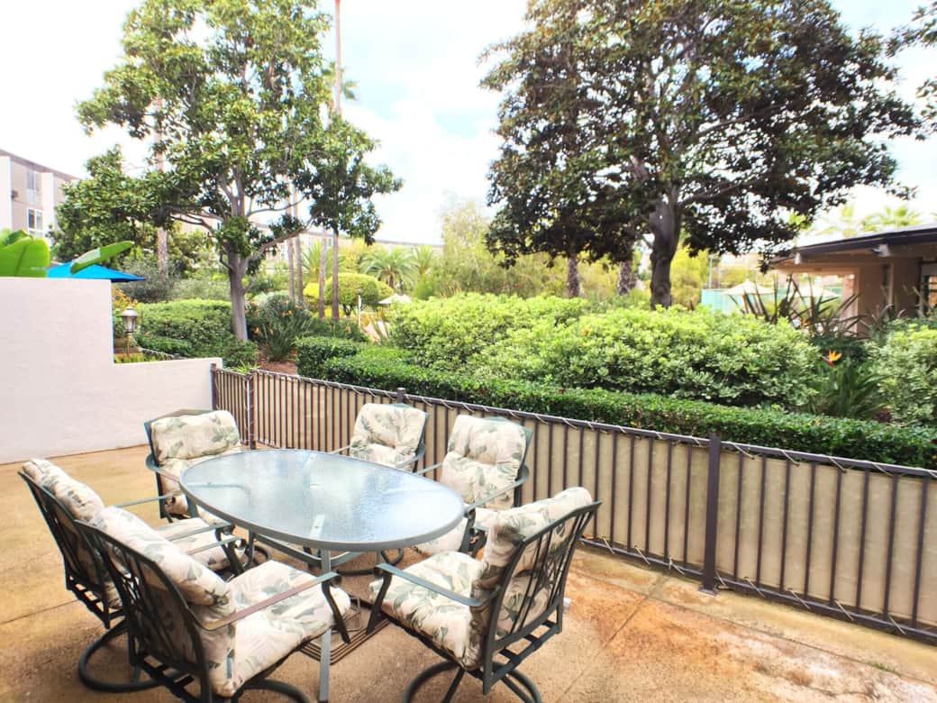 Provate Patio w/ Outdoor Seating Area