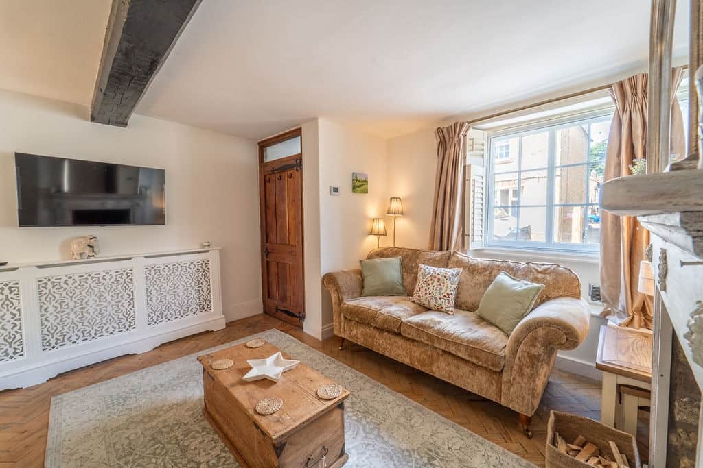 Cosy living room with traditional Cotswold character