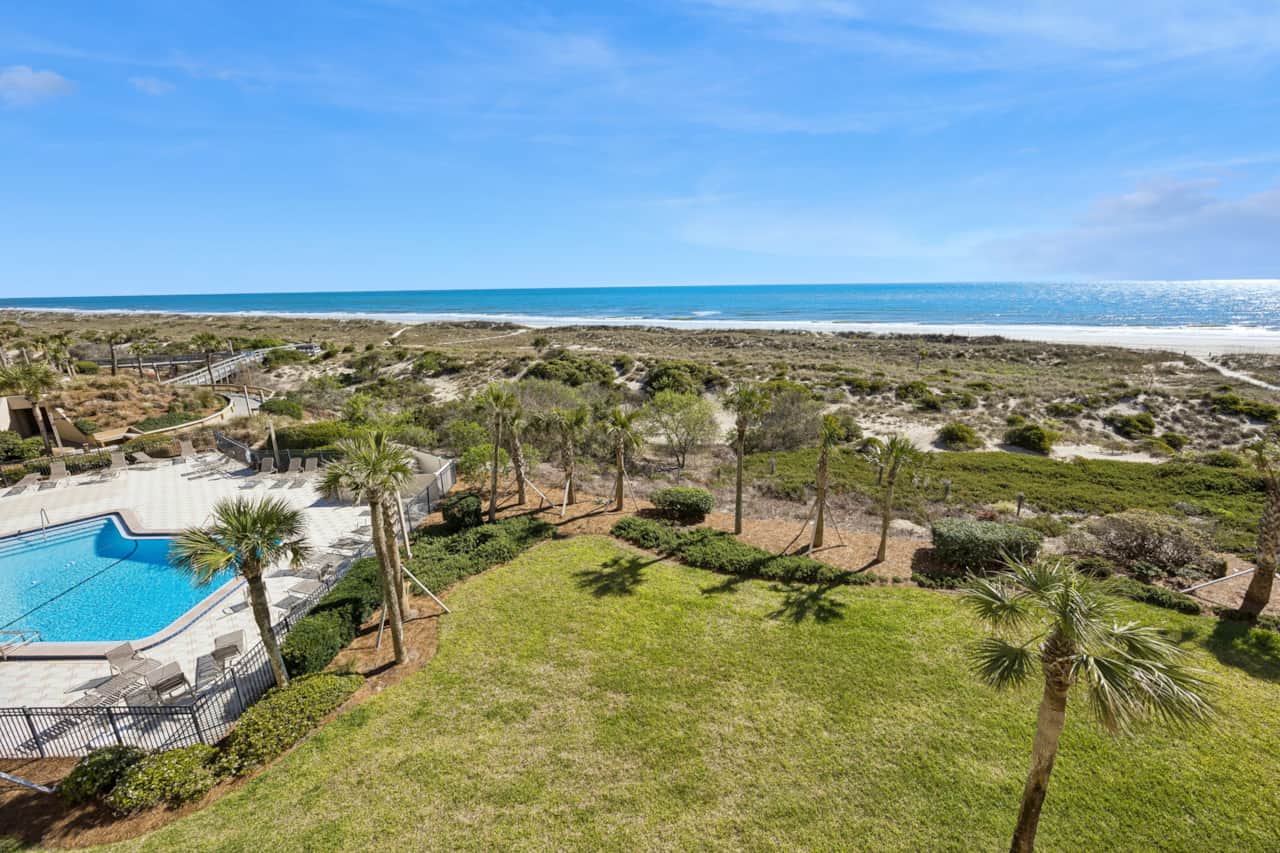 C121 Surf & Racquet - View from Private Oceanfront Balcony 2