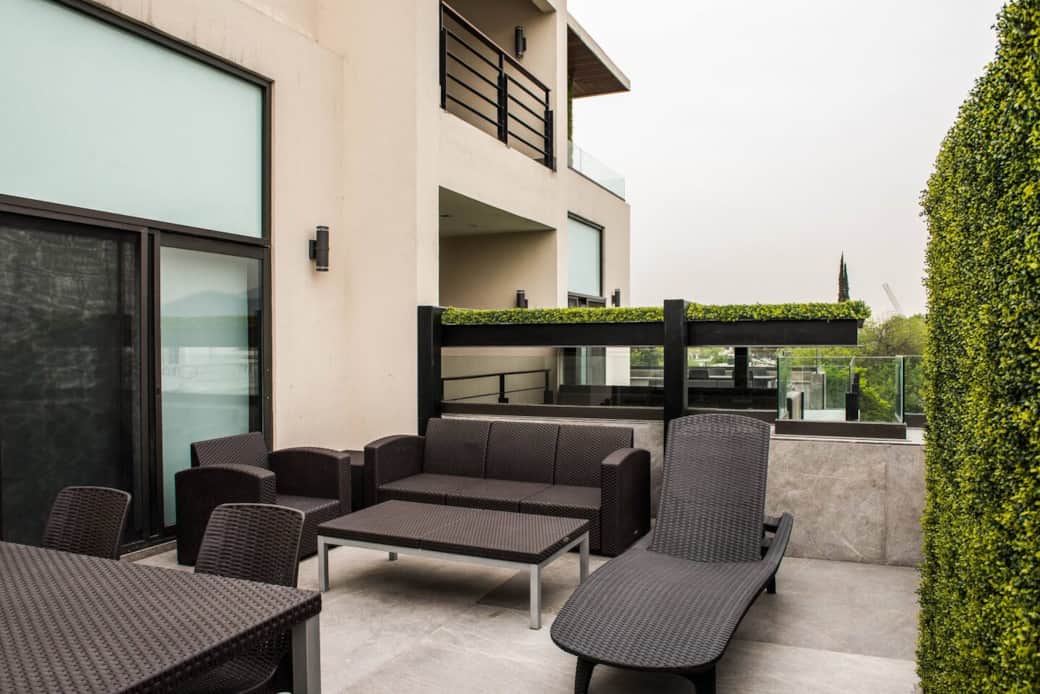 Terraza privada con jacuzzi