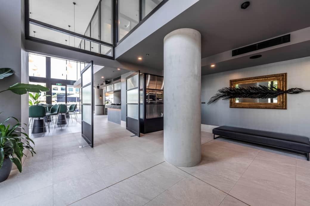 Midnight Bar, on the ground floor, has a generous selection of local and international wines, cocktails and beers and serves locally sourced produce. 

