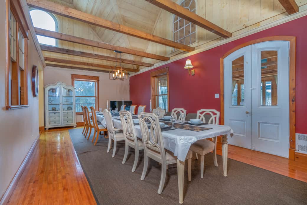 Dining area with 14+ chairs: 2nd floor