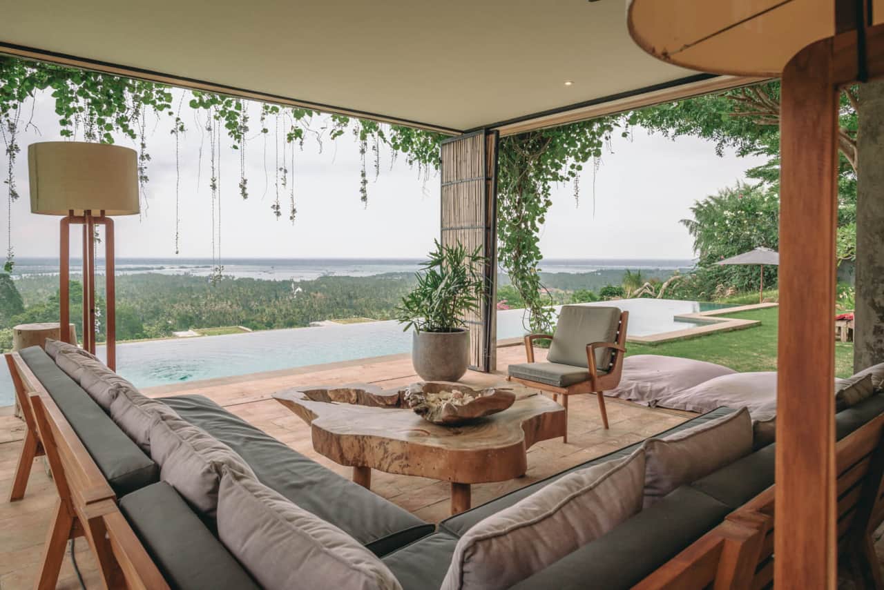 Villa Kurma valley and sea views