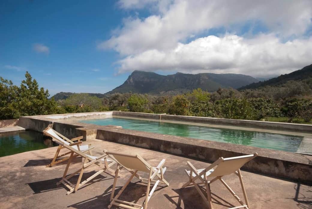 Terraza con piscina