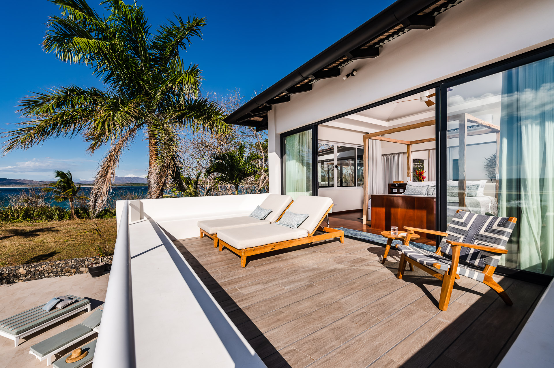 The largest room in the house by far and has a 180 degree view.