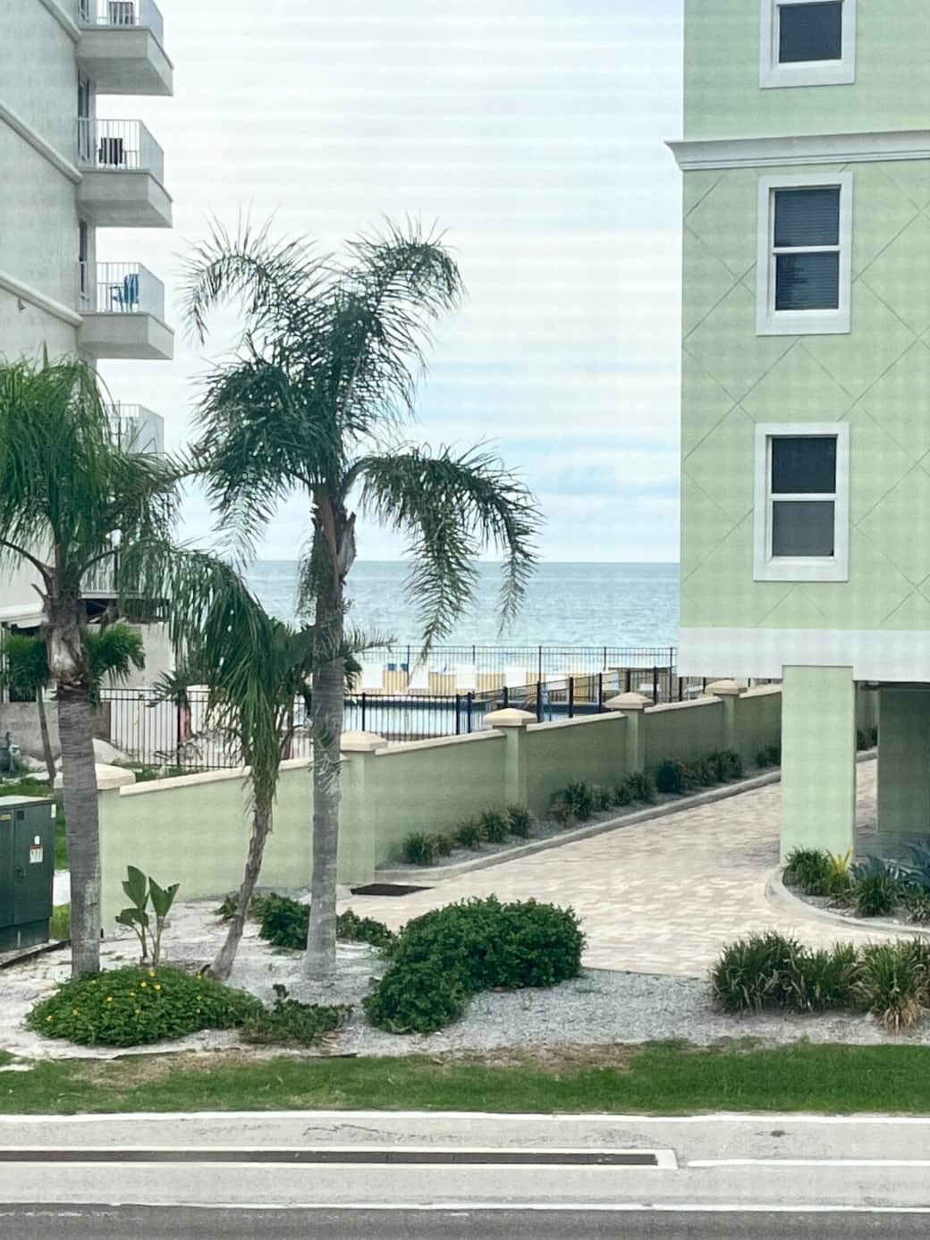 View of the gulf directly from our front windows 