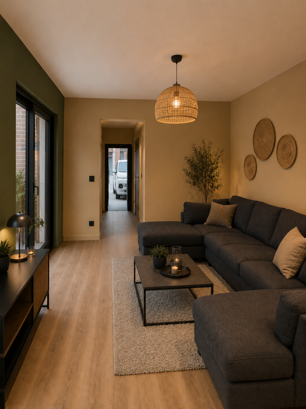 Living room visualisation, AI generated