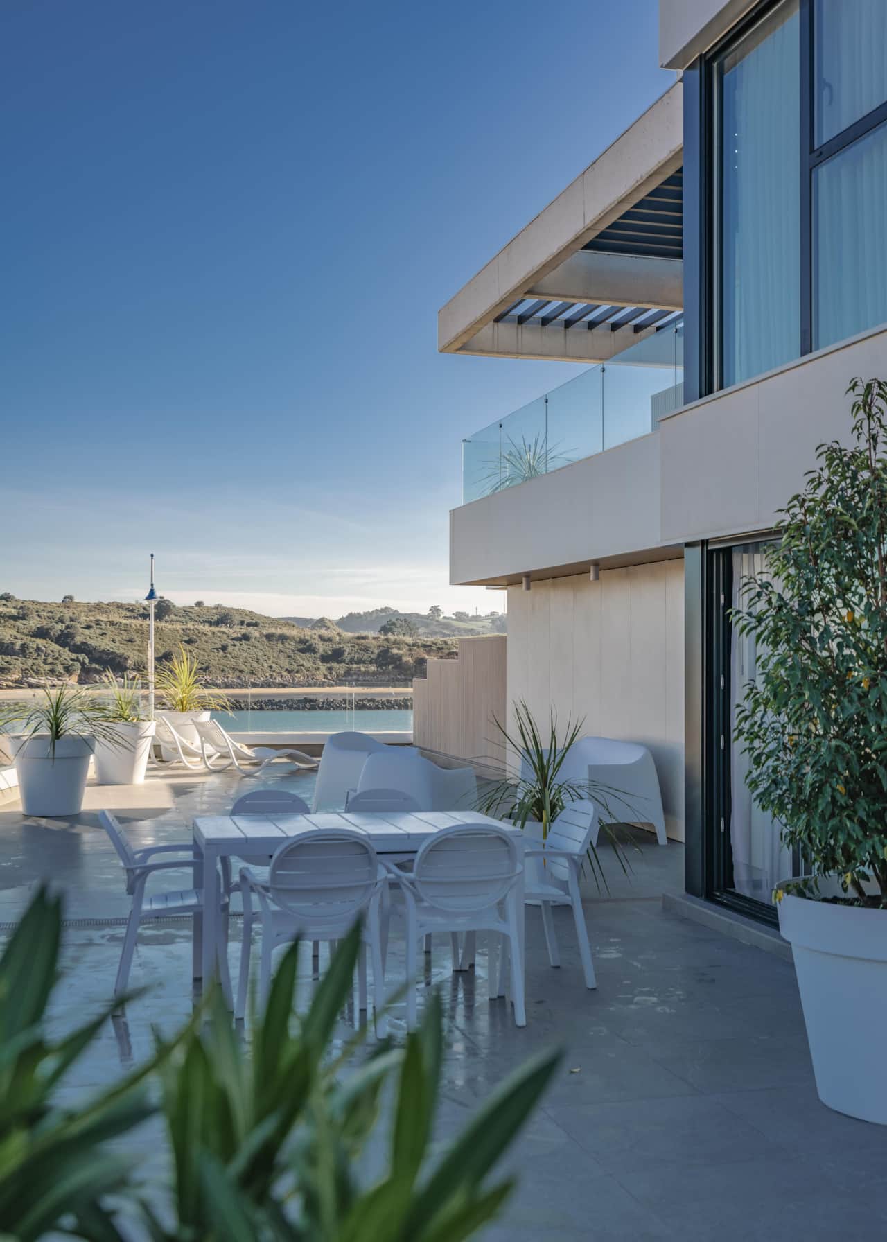 Terraza con vistas a la playa 