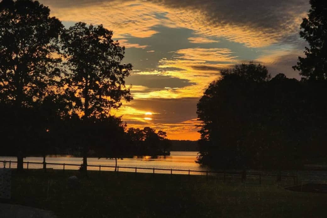 Sunset Oasis from Deck