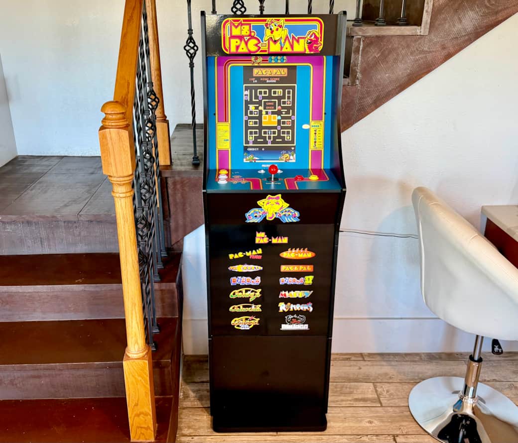 Arcade machine with Ms. Pac-Man, Galaga and more