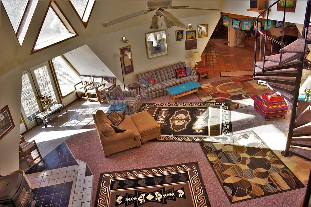Living room view from loft
