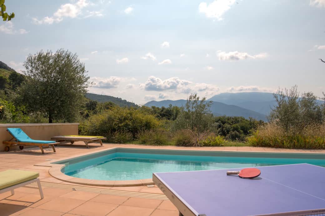 Vue plein sud sur le Mont Ventoux