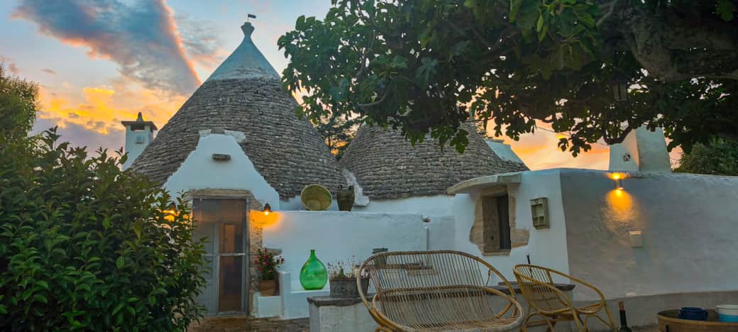 Trullo im Abendlicht