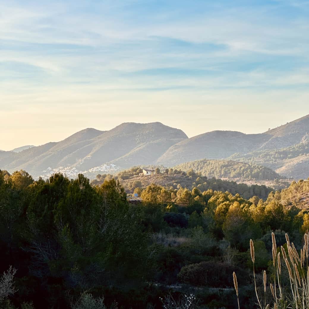 Incredible views from the terrace into the Jalon Valley