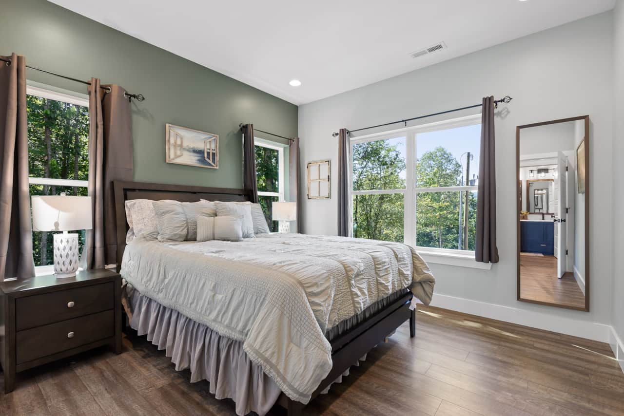 Queen Bed in Master Bedroom