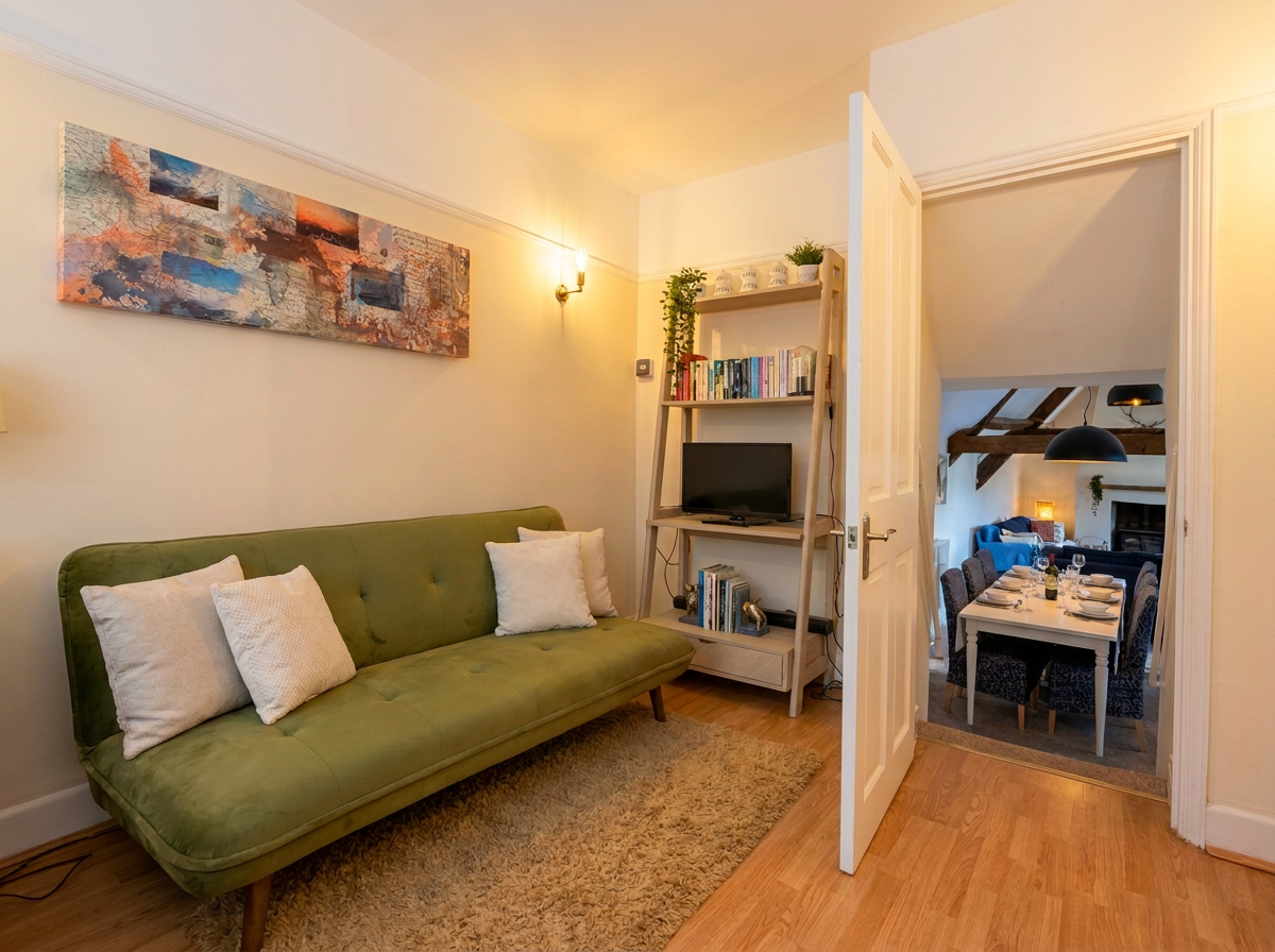 Reception Room with sofa bed