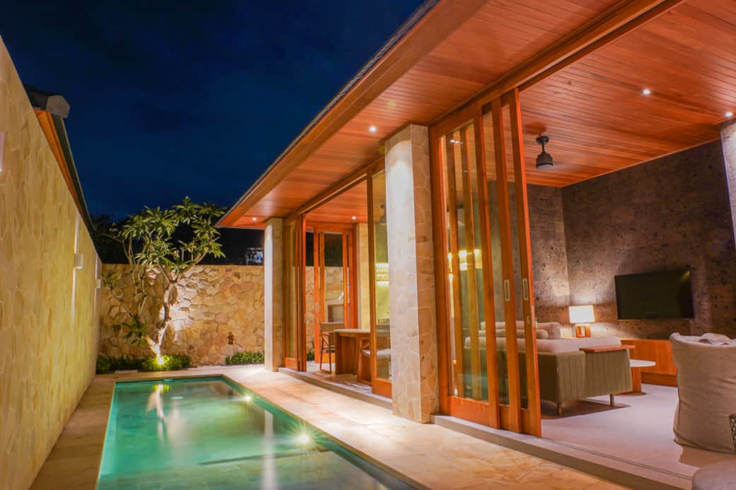 BALI VILLA AT NIGHT BALI VILLA AT NIGHT