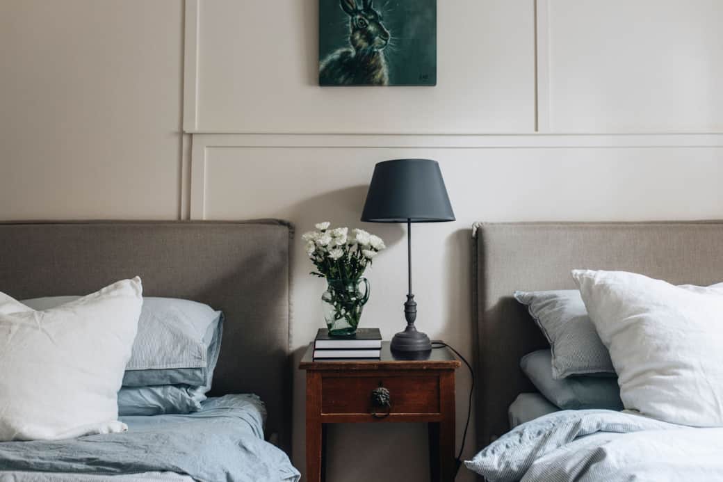 Two single beds in the second bedrooom