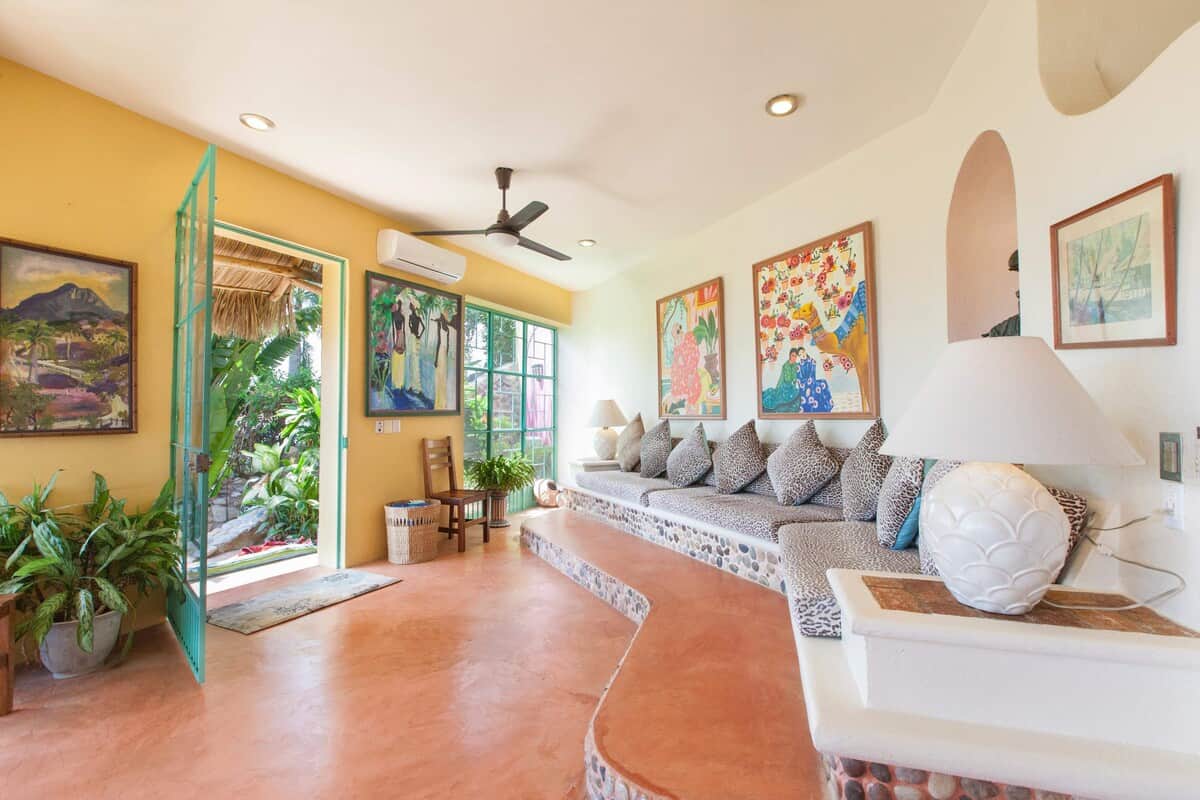 Main living area in the large house.