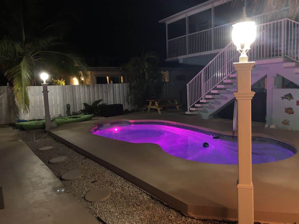                   Pool at night
